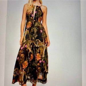 Free people 100% cotton leopard jungle maxi M